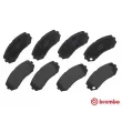 BREMBO P 54 043 - Jeu de 4 plaquettes de frein avant