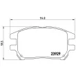 BREMBO P 56 050 - Jeu de 4 plaquettes de frein avant