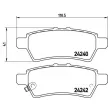 BREMBO P 56 060 - Jeu de 4 plaquettes de frein arrière