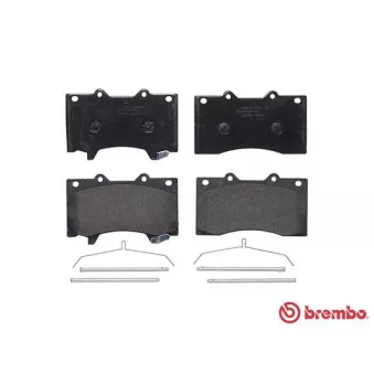 Jeu de 4 plaquettes de frein avant BREMBO P 56 081
