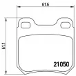 BREMBO P 59 014 - Jeu de 4 plaquettes de frein arrière