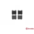 BREMBO P 59 014 - Jeu de 4 plaquettes de frein arrière