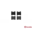 BREMBO P 59 018 - Jeu de 4 plaquettes de frein arrière