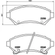 BREMBO P 59 028 - Jeu de 4 plaquettes de frein avant