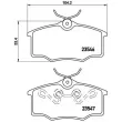 BREMBO P 59 034 - Jeu de 4 plaquettes de frein avant