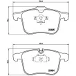 BREMBO P 59 046 - Jeu de 4 plaquettes de frein avant