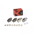 BREMBO P 59 051X - Jeu de 4 plaquettes de frein avant
