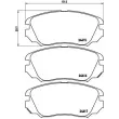 BREMBO P 59 054 - Jeu de 4 plaquettes de frein avant