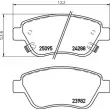 BREMBO P 59 081 - Jeu de 4 plaquettes de frein avant