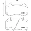 BREMBO P 59 094 - Jeu de 4 plaquettes de frein avant