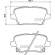 BREMBO P 59 097 - Jeu de 4 plaquettes de frein arrière