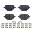 BREMBO P 59 098 - Jeu de 4 plaquettes de frein arrière