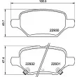 BREMBO P 59 099 - Jeu de 4 plaquettes de frein arrière