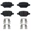 BREMBO P 59 099 - Jeu de 4 plaquettes de frein arrière