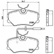 BREMBO P 61 035 - Jeu de 4 plaquettes de frein avant