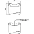 BREMBO P 61 038 - Jeu de 4 plaquettes de frein arrière