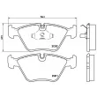 BREMBO P 61 049 - Jeu de 4 plaquettes de frein avant