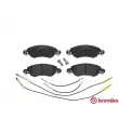BREMBO P 61 070 - Jeu de 4 plaquettes de frein avant