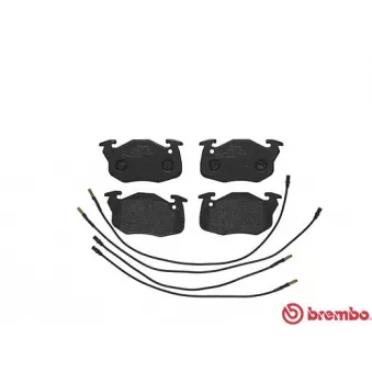 Jeu de 4 plaquettes de frein avant BREMBO OEM E172008