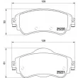 BREMBO P 61 105 - Jeu de 4 plaquettes de frein avant