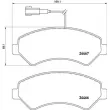 BREMBO P 61 118 - Jeu de 4 plaquettes de frein avant