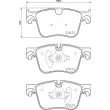 BREMBO P 61 127 - Jeu de 4 plaquettes de frein avant