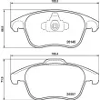 BREMBO P 61 136 - Jeu de 4 plaquettes de frein avant