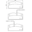 BREMBO P 62 001 - Jeu de 4 plaquettes de frein avant