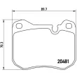 BREMBO P 65 002 - Jeu de 4 plaquettes de frein avant