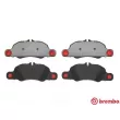 BREMBO P 65 019 - Jeu de 4 plaquettes de frein avant