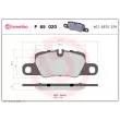 BREMBO P 65 020 - Jeu de 4 plaquettes de frein arrière