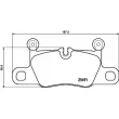 BREMBO P 65 031 - Jeu de 4 plaquettes de frein arrière