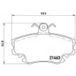 BREMBO P 68 008 - Jeu de 4 plaquettes de frein avant
