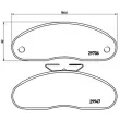 BREMBO P 68 013 - Jeu de 4 plaquettes de frein avant