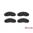 BREMBO P 68 013 - Jeu de 4 plaquettes de frein avant