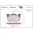 BREMBO P 68 015 - Jeu de 4 plaquettes de frein avant