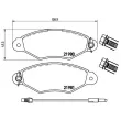 BREMBO P 68 042 - Jeu de 4 plaquettes de frein avant