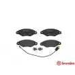 BREMBO P 68 042 - Jeu de 4 plaquettes de frein avant