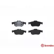 BREMBO P 68 057 - Jeu de 4 plaquettes de frein arrière