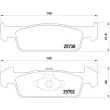 BREMBO P 68 060 - Jeu de 4 plaquettes de frein avant