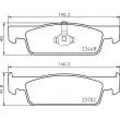 BREMBO P 68 069 - Jeu de 4 plaquettes de frein avant