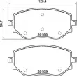 BREMBO P 68 073 - Jeu de 4 plaquettes de frein avant