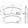 BREMBO P 78 004 - Jeu de 4 plaquettes de frein avant