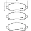 BREMBO P 78 009 - Jeu de 4 plaquettes de frein avant