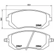 BREMBO P 78 013X - Jeu de 4 plaquettes de frein avant