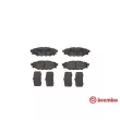 Jeu de 4 plaquettes de frein arrière BREMBO [P 78 020]