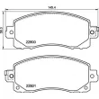 BREMBO P 78 028 - Jeu de 4 plaquettes de frein avant