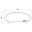 BREMBO P 79 028 - Jeu de 4 plaquettes de frein avant