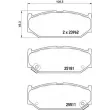 BREMBO P 79 031 - Jeu de 4 plaquettes de frein avant