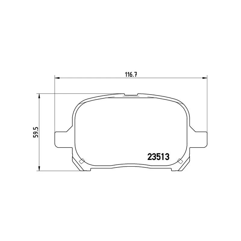 Jeu de 4 plaquettes de frein avant BREMBO P 83 040 - Visuel 1